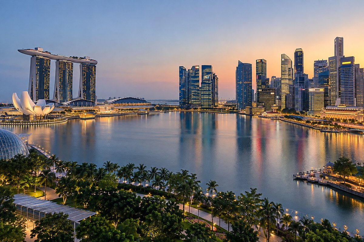 シンガポールの都市風景