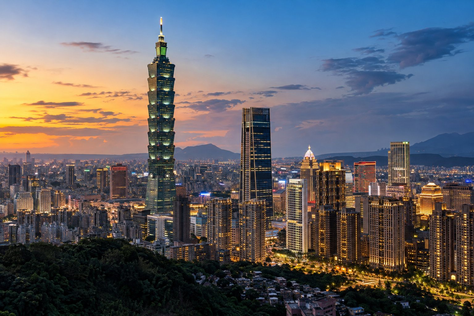 台湾の都市風景